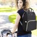 Ticent Diaper Bag Backpack - Large Multifunction Maternity Nappy Bag with Stroller Straps, Waterproof & Stylish Black - Buy Online on GoSupps.com