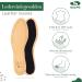 Sulpo Leather Insoles with Activated Carbon | Breathable Anti-Welding Insoles for Men & Women | Sizes 36-48 - Buy Online on GoSupps.com