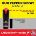 FIGHTSENSE Self Defense Pepper Spray - 1/2 oz Compact Size Maximum Strength Police Grade Formula Best Self Defense Tool for Women W/Leather Pouch Keychain Pink - Buy Online on GoSupps.com