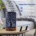 EQUSUPRO 100ml Metal Aromatherapy Essential Oil Diffuser - Ultrasonic Cool Mist with Waterless Auto Shut-Off, 7 Color LED for Home, Office, SPA, Yoga - Buy Online on GoSupps.com