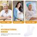 Healvian Long Diabetic Socks - 2 Pairs Anti-Odor Crew Sports Socks for Elderly Nursing - White for Women and Men - Buy Online on GoSupps.com
