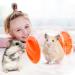 2 Pieces Hamster Ball 12cm Small Animals Dwarf Hamster Ball Transparent Spinning Running Wheel Small Animals Cage Accessories (Red + Yellow) - Buy Online on GoSupps.com