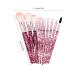10PC Portable Pink Makeup Brush Set - Eye Shadow & Foundation Brushes for Flawless Makeup Application - Buy Online on GoSupps.com