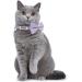 LaReine Plaid Print Breakaway Cat Collar with Bell & Bow Tie - Adjustable Safety Collar for Kittens - Purple Bling Option - Buy Online on GoSupps.com