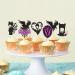 Keaziu 24 Pack Wednes-day Birthday Cupcake Toppers Fantasy Horror Thing Wednesday Cupcake Picks Bat Girl Home Cake Decorations Wednes-day Boys Girls Birthday Party Cake Supplies Black - Buy Online on GoSupps.com