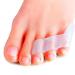 Povihome 10 Pack Pinky Toe Separator and Protectors Triple Gel Toe Separators for Overlapping Toe Curled Pinky Toes Separate and Protect Clear (Pack of 10)