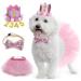 Legendog Dog Tutu Skirt & Birthday Party Supplies - Pink Girl Dog Birthday Outfit with Hat, Bowtie & Dress for Small Dogs - Buy Online on GoSupps.com
