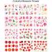 Retro Rose Nail Art Decals - 24 Sheets Floral Nail Stickers for Women | Water Transfer DIY Decoration & Manicure Tips - Buy Online on GoSupps.com