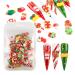 FEIlei 1Bag Resin Christmas Charms Christmas Flatback Decoration Ornaments for Nail Art Craft Making DIY Crafts