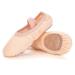 RoseMoli Canvas Ballet Slippers Flats for Girls/Toddlers/Kids/Women, Yoga Practice Shoes for Dancing 2 Little Kid Ballet Pink