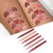 Liquid Lip Liner Set - Gourd Head Matte Lipstick Pen Brush & Sponge - Perfect Lip Pencil Set for Flawless Lips - Buy Online on GoSupps.com