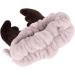 Lovely Reindeer Shape Makeup Headband Lint Hair Loop Elastic Cute Hair Band With Horns for Shower Make Up Christmas Cosplay (Khaki) - Buy Online on GoSupps.com