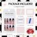 Ballerina Coffin Fake Nails - 24Pcs Long Black French Press on Nails with Dragon Patterns | Full Cover False Nail Tips with Glue for Women & Girls Nail Art - Buy Online on GoSupps.com