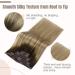 FSHINE Balayage Clip-in Extensions | 45cm Remy Human Hair | 120g Ombre Dark Brown to Light Brown | 7-Piece Set #3/8/22 - Buy Online on GoSupps.com