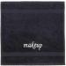 LA HAMMAM 4 Pack 13 13 Super Soft Turkish Cotton Make Up Removal Towels & Washcloths | Highly Absorbent Towel | Luxury Makeup Remover Reusable Face Cloths | Facial & Skin Care Wash Cloth - Black Makeup Washcloths - 4...