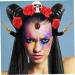 HAPINARY Halloween Headband Hair Bands for Womens Hair Horn Headbands for Women Horn Hair Band Horn Rose Hair Band Instrument for Pedicures for Family Comb Miss Charm Plastic Resin - Buy Online on GoSupps.com