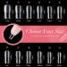 Shop NAGESTIPS Transparent Fake Nails - 420 Pcs Short Square Nail Tips Set | Full Cover | 12 Sizes for Professional Quality Manicures - Buy Online on GoSupps.com