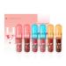 SONGVISON Moisturising Lip Gloss Set of 6 - Moisturising and Nourishing Lip Gloss and Tint Long Lasting Non-Sticky Jelly Finish Plumping Oil for Soft and Irresistible Lips