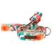 Unique Style Paws Colorful Flower Dog Halison Robust Durable Cotton Training Line for Small Medium-sized and Large Dogs S Leash Orange-colored and pink flowers