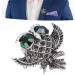 Rhinestone Perched Owl Brooch Cute Beautiful Fashion Big Eyed Owl Brooch Simulated for Weddings for Parties for Vacations - Buy Online on GoSupps.com