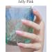 AutyaMee Semi Cured Gel Nail Strips (Jelly Pink)-20 PCS Gel Nail Stickers | UV Light Required | Gel Nail Wraps Salon Quality & Easy to Use - Buy Online on GoSupps.com