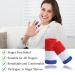 20-Piece Finger Protection Bandage Set | Stretchy Covers for Arthritis Injury & Sports | Red & White - Buy Online on GoSupps.com
