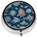 Manatee Round Pill Box - 3 Compartment Portable Travel Organizer for Vitamins & Medicine - Buy Online on GoSupps.com