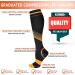 Compression Socks for Women & Men - 6 Pairs 15-20 mmHg for Circulation & Running | L-XL Size Assortment - Buy Online on GoSupps.com