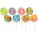 Lollipops 25 x 30g Rainbow Swirly Round Lollies. Kids Party Bags Sweets. Halal Vegan. Cake Toppers & Party Favours. Great Value. Assorted Colours. - Buy Online on GoSupps.com
