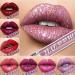 Allbesta 8 Colors Diamond Lipgloss Shiny Glitter Lip Gloss Skull Liquid Lipstick Metallic Matte Shimmer Glitter - Buy Online on GoSupps.com