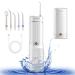 Water Flossers for Teeth - Over 320ML Water Teeth Cleaner Picks 5 Modes Portable Design and Type C Rechargeable IPX7 Waterproof Oral Irrigator White