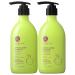 Luseta Apple Cider Vinegar Shampoo and Conditioner for Hair Loss Clarifying Dandruff - Sulfate Free for Damaged and Oily Hair Types Men and Women - 2 x 16.9oz Apple Cider 16.9 Fl Oz (Pack of 2)
