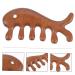 Magiclulu Fish-Shaped Wooden Broad Tooth Comb for Face & Head Massage - Best Hair Taming Tool - Buy Online on GoSupps.com