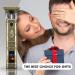 DSP Cordless Men's Beard Trimmer - Zero Gap LED Display Type-C Quick Charge 7500RPM 3-Speed 4 Combs | Pirate 91218 - International Shipping Available - Buy Online on GoSupps.com