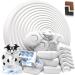 Deasana edge protection for baby made of rubber 6.3m bumper roll and 12 corner protection 4 drawer closures 1 door stop certified Ivory white