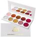Portshade Pallette Glitzer and Matte Valuemakers Eyeshadow Palette Red Rose Gold Silver Brown Warm 10 Colors High-Pigmented for a long time constantly glitter cream large palette eyeshadow make-up set