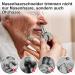 Manual Stainless Steel Nasal Hair Trimmer with Cleaning Brush | Portable Nose & Ear Hair Cutter for Home & Travel - Buy Online on GoSupps.com