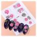 1pcs 5D Nail Sticker Gegraveer Flower Design kleeffoli n Decals DIY Manicure Slider 3D Nail Art Decorations Tips LASTZ5D0118 Claral Color 2