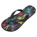 Mnsruu Black Palm Leaf Flip Flops - XL for Home Hotel Spa & Travel | Eco-Friendly Comfort - Buy Online on GoSupps.com