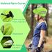 Waterproof Bicycle Helmet Rain Cover - 2 Piece Set with Reflective Stickers & Fluorescent Bracelet | Universal Fit - Buy Online on GoSupps.com