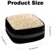 GIAPB Period Bag - Sanitary Napkin Storage & Makeup Pouch - Brown Dog Paw Print Design - Buy Online on GoSupps.com