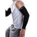 CoreSport Athletic Arm Sleeves for Support - 15-20mmHg Mild Graduated Compression for Athletes (Black XL) X-Large Black