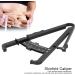 Skinfold Caliper - Accurate Body Fat Measurement Tool | Corrosion-Resistant Black Metric Caliper for International Shipping - Buy Online on GoSupps.com