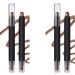 Double-ended highlight stick, eye shadow sticks with brush, shiny highlighting stick for eyes, Long Lasting & Waterproof Shimmer Eyeshadow Stick Set for Eyes (07+08)