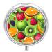 Pill Box Pill Case 3 Compartment Travel Pill Box Various Fruits Printing Small Pill Box Portable Medicine Pill Case Pill Organizer for Purse & Pocket for Travel Handbag (Round)