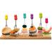 Legami - Set of 6 Aperitif Forks 1.8x7.5 cm Reusable and Durable Pineapple Shape Lookin' Pine Dishwasher Washable Suitable for Food Contact Suitable for Finger Food - Buy Online on GoSupps.com