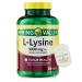 L-Lysine 1000mg Tablets Essential Amino Acid for Immune Support Collagen Formation and Skin Health High-Potency Lysine Supplement 100 Count Gluten-Free Vitamin Guide Included