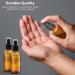 Nylea Small Glass Spray Bottles 2 oz - 2 Pack | Refillable Fine Mist Mister for Oil, Hair, Plants, Water | Mini Amber Travel Size Bottle for Cleaning Solutions - Essential Oil Sprayer - Buy Online on GoSupps.com