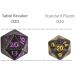 Extra Large Solid Metal D20 Spindown Dice for MTG Magic The Gathering - Tarnished Gunmetal - Buy Online on GoSupps.com