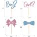 36 PCS Boy or Girl Cupcake Toppers Bow Tie Cupcake Picks Glitter Pink and Blue Cake Topper for Gender Reveal Baby Shower Kids Birthday Party Decorations Supplies - Buy Online on GoSupps.com